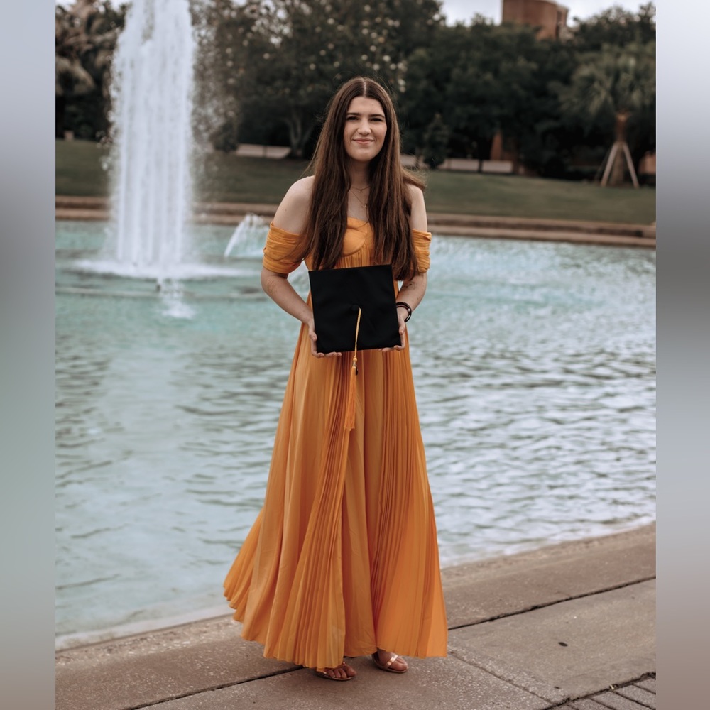 ASOS Mustard Yellow Off-Shoulder Maxi Dress